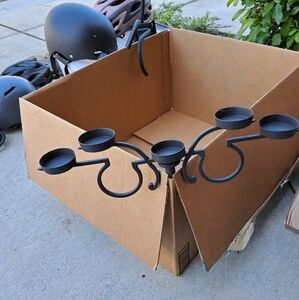 Black Metal Candle Holder